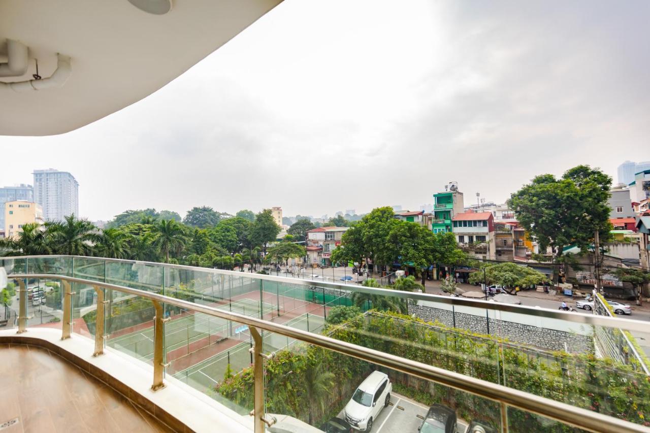 Five Star Westlake 1St-4Th Floors Hotel & Serviced Apartment Hanoi Kültér fotó View of the park from the 10th floor of the Lotte Mart